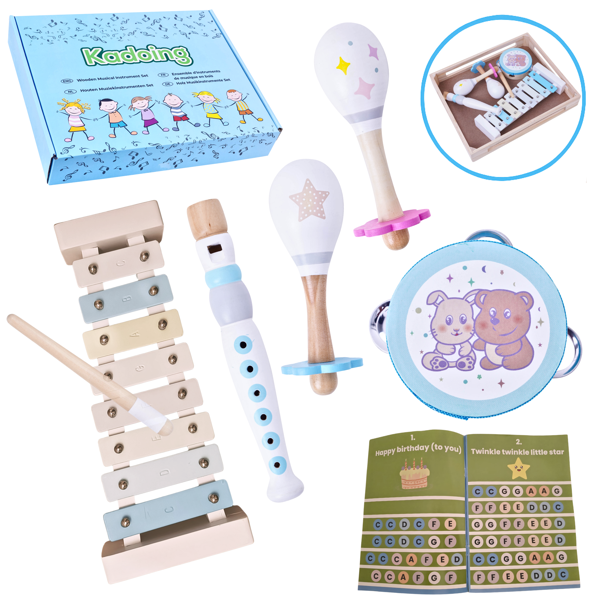 Feestdagen Kerst en Sinterklaas Muziekset - Muziekinstrumenten voor Kinderen