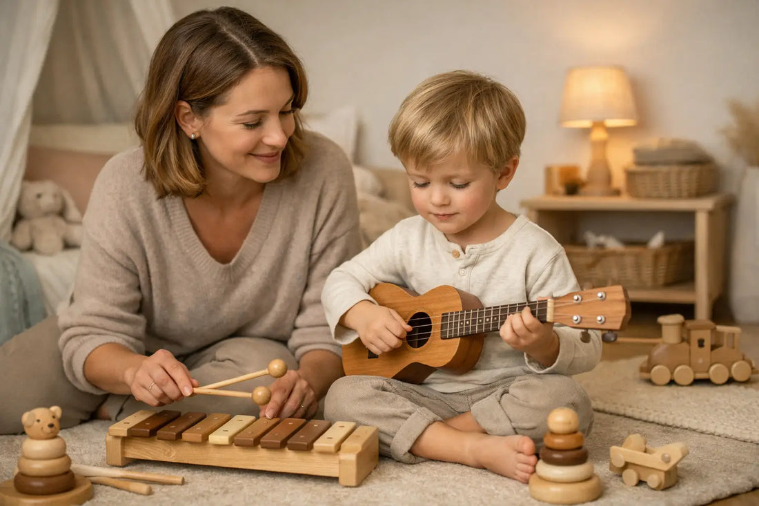 Hoe introduceer je houten muziekspeelgoed?
