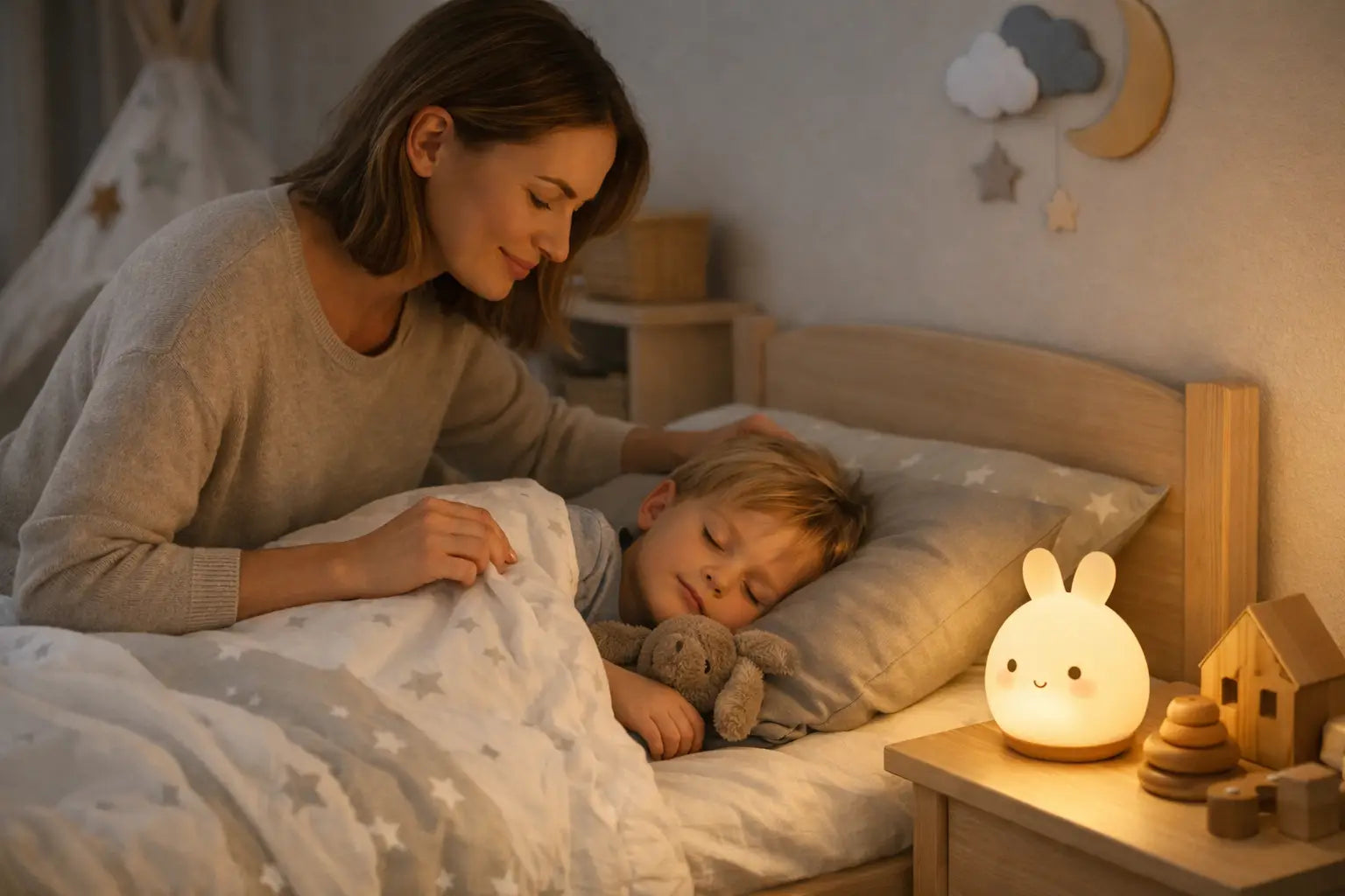 Hoe gebruik je een nachtlampje voor je kind?