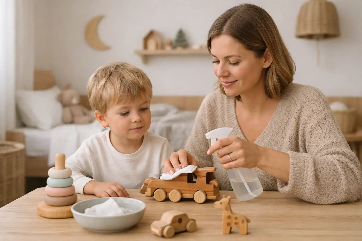 Houten speelgoed veilig reinigen: zo werkt het