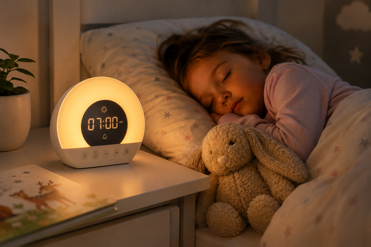 Kinderwekker en nachtlampje: rustiger slapen voor kinderen