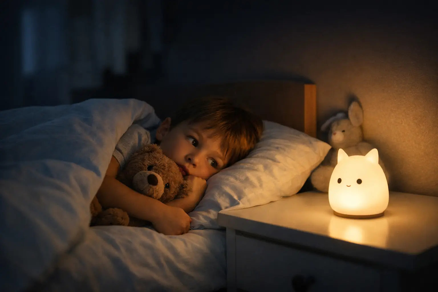 Helpt een kindernachtlampje bij angst voor het donker?