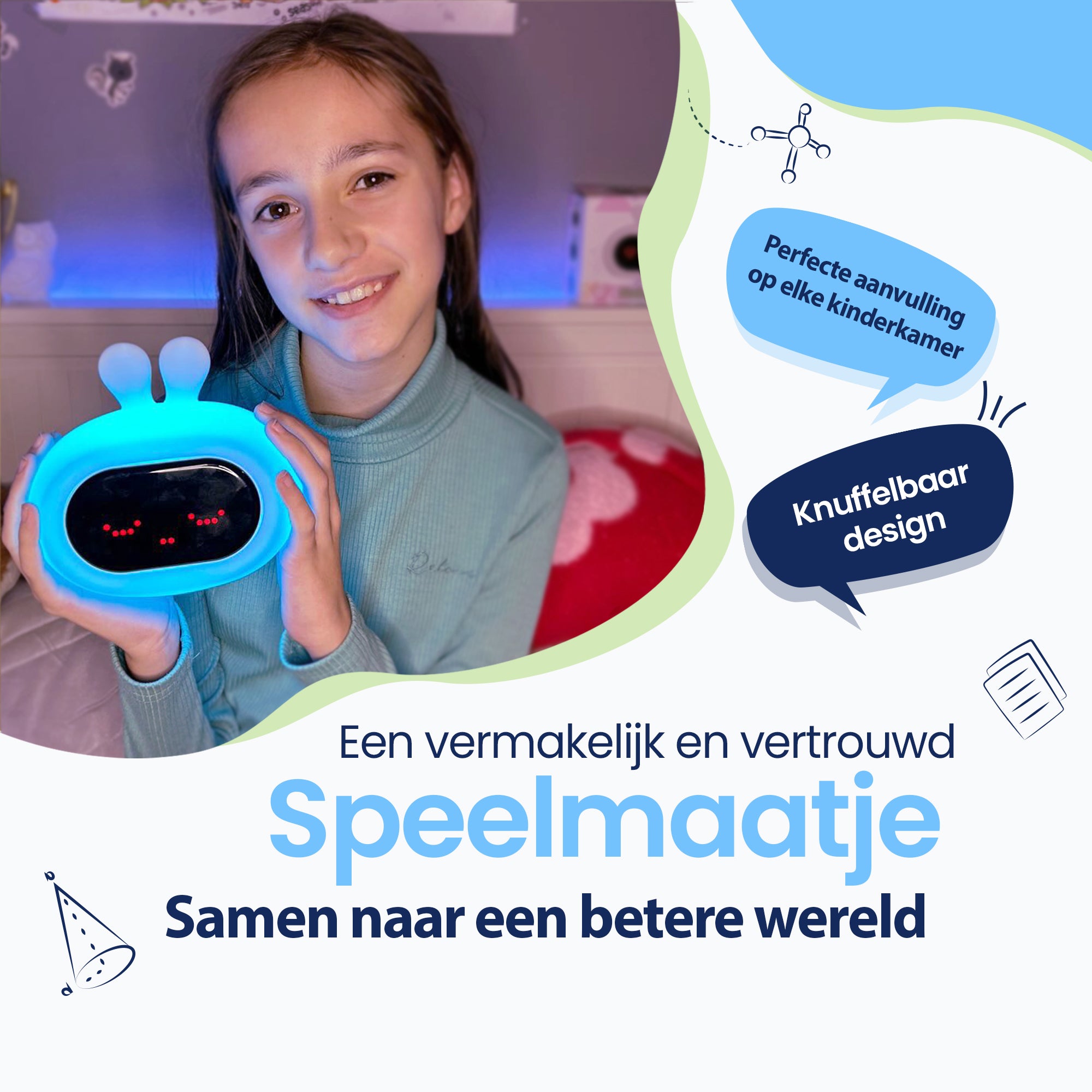 Een vermakelijk en vertrouwd speelmaatje - Perfecte aanvulling op elke kinderkamer - knuffelbaar design - samen naar een betere wereld