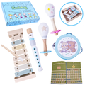 Kadoing® Set de instrumentos de madera - con vídeos y folleto