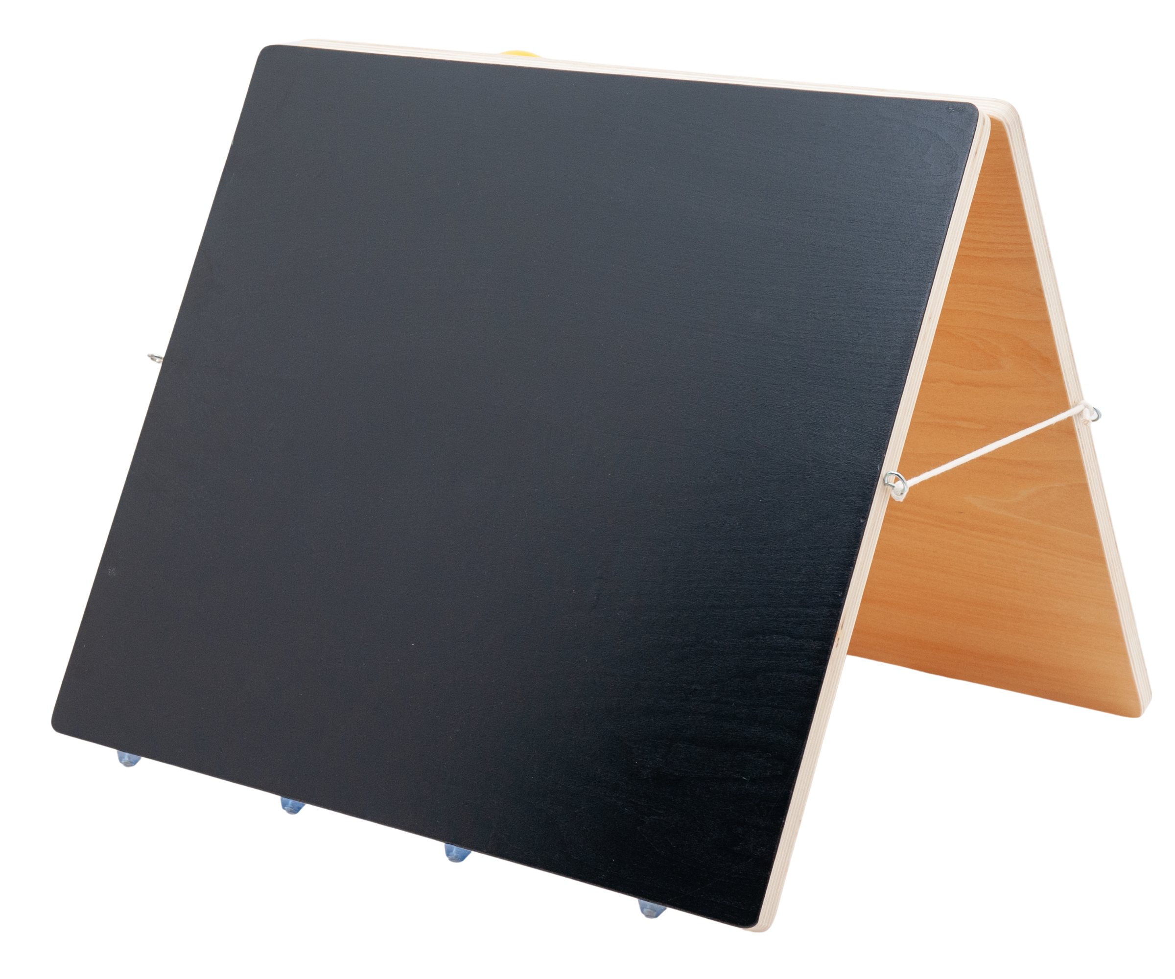 Kadoing® Montessori Activity Board - Double-Sided XL Wooden Busy Board with Chalkboard & 18 Educational Play Elements