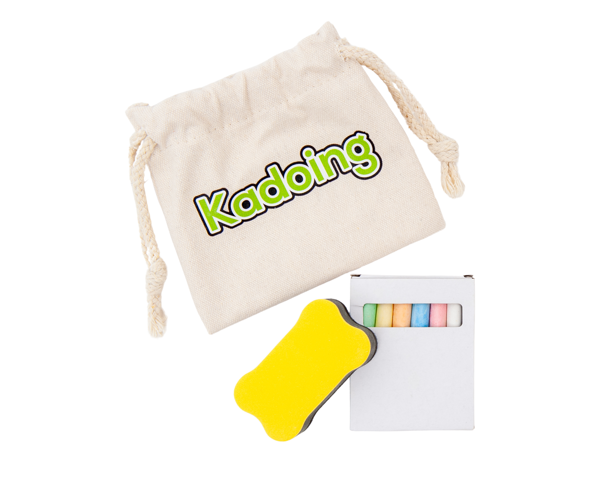 Kadoing® Montessori Activity Board - Double-Sided XL Wooden Busy Board with Chalkboard & 18 Educational Play Elements