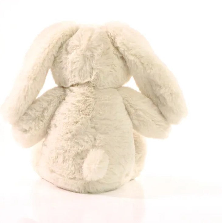 Achterkant van de Eco-Konijn knuffel