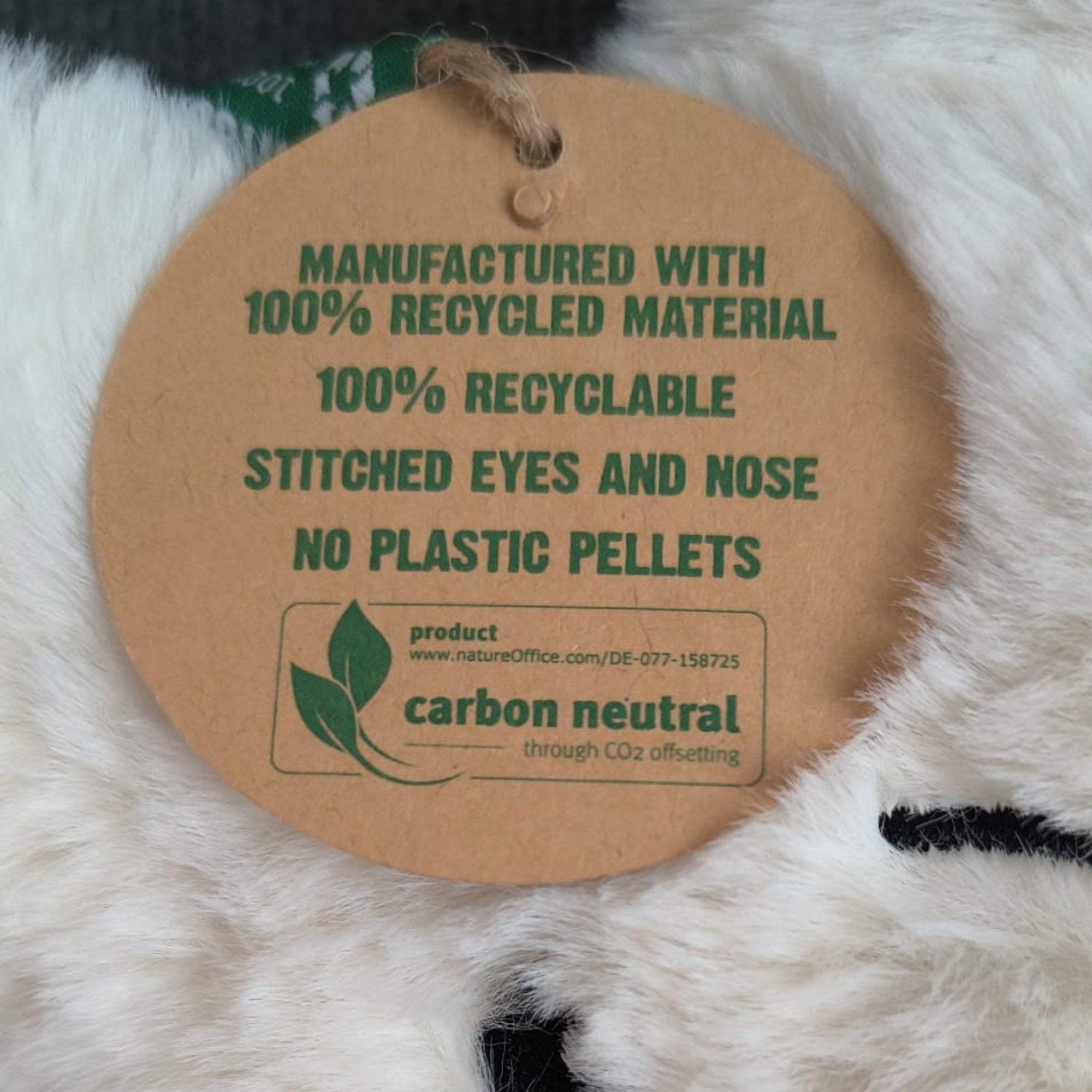 Zeester - Manufactured With 100% Recycled Material - Stitche Eyes and Nose - No Plastic Pellets