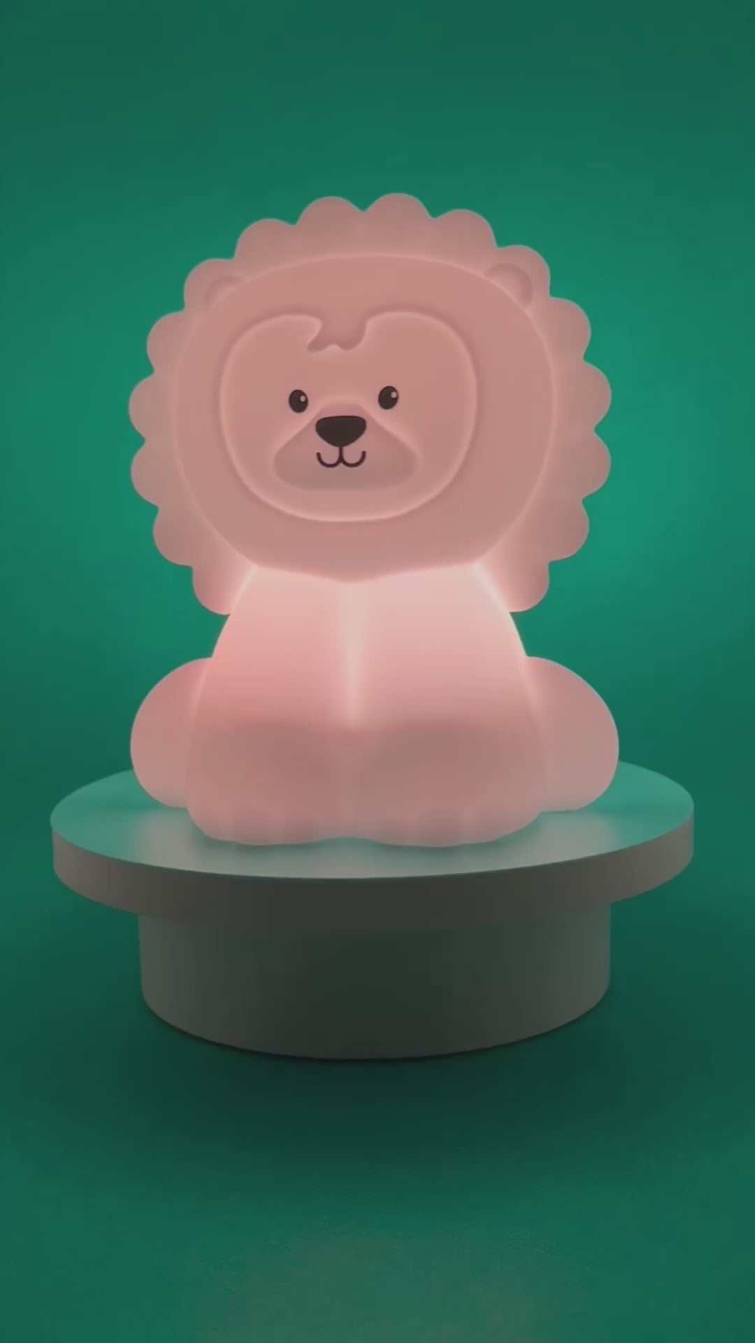 360graden demonstratievideo van het Leeuw nachtlampje van Kadoing
