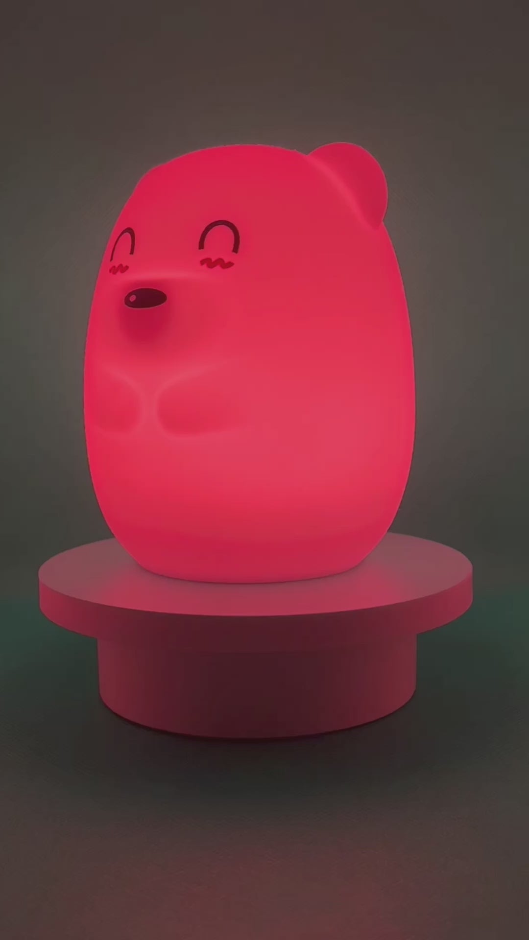 360graden demonstratievideo van het Beer nachtlampje van Kadoing