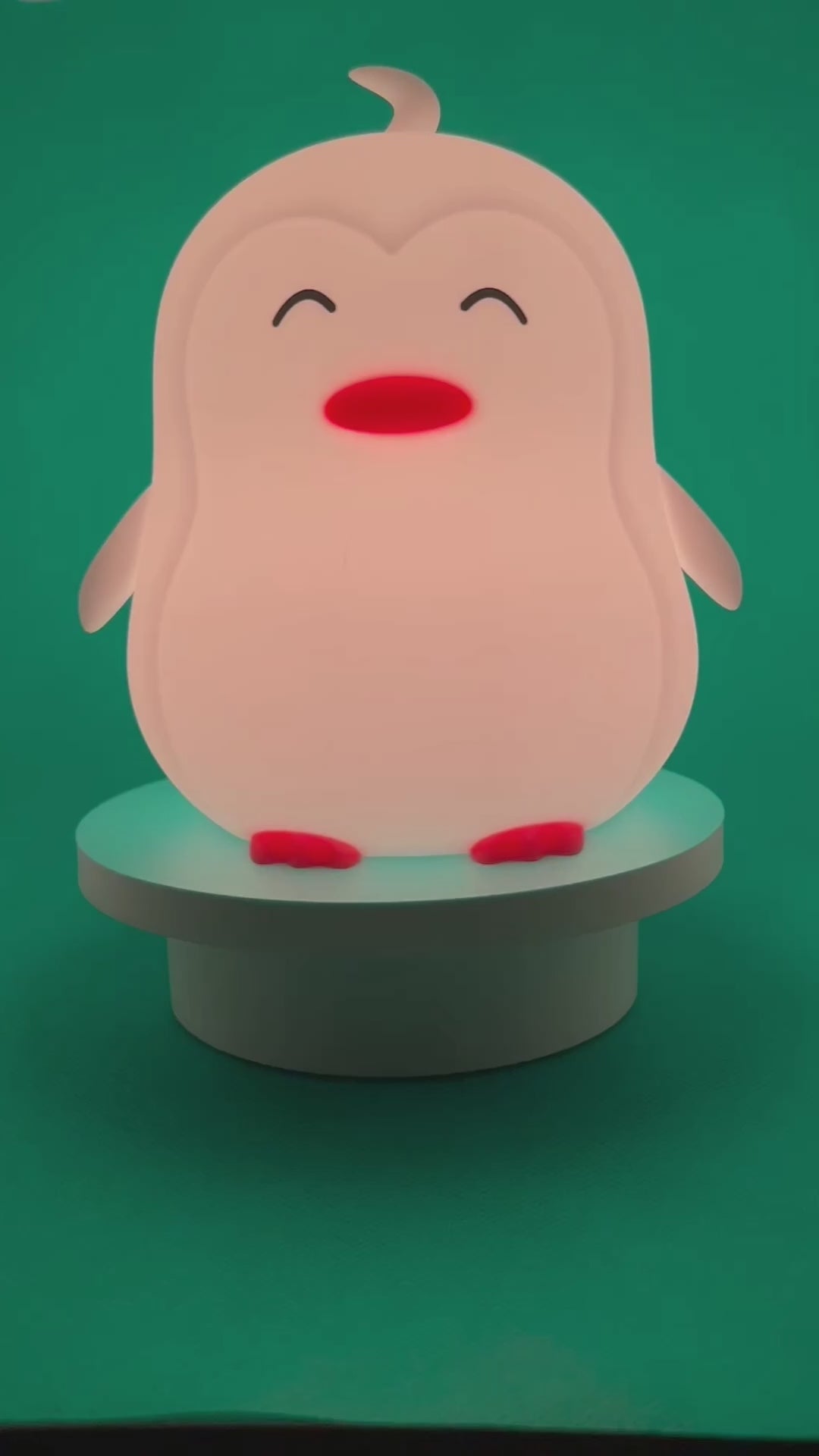 360graden demonstratievideo van het Pinguïn nachtlampje van Kadoing