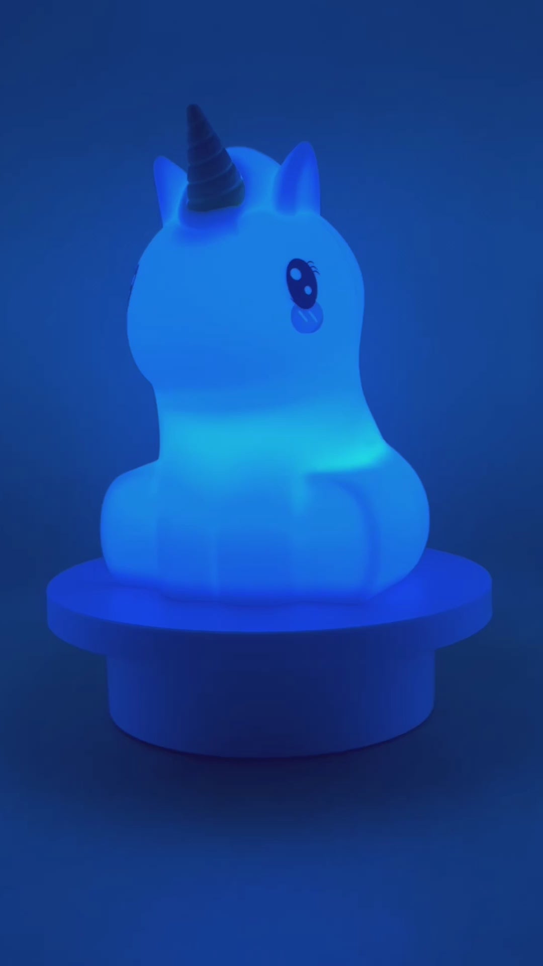 360graden demonstratievideo van het Eenhoorn nachtlampje van Kadoing